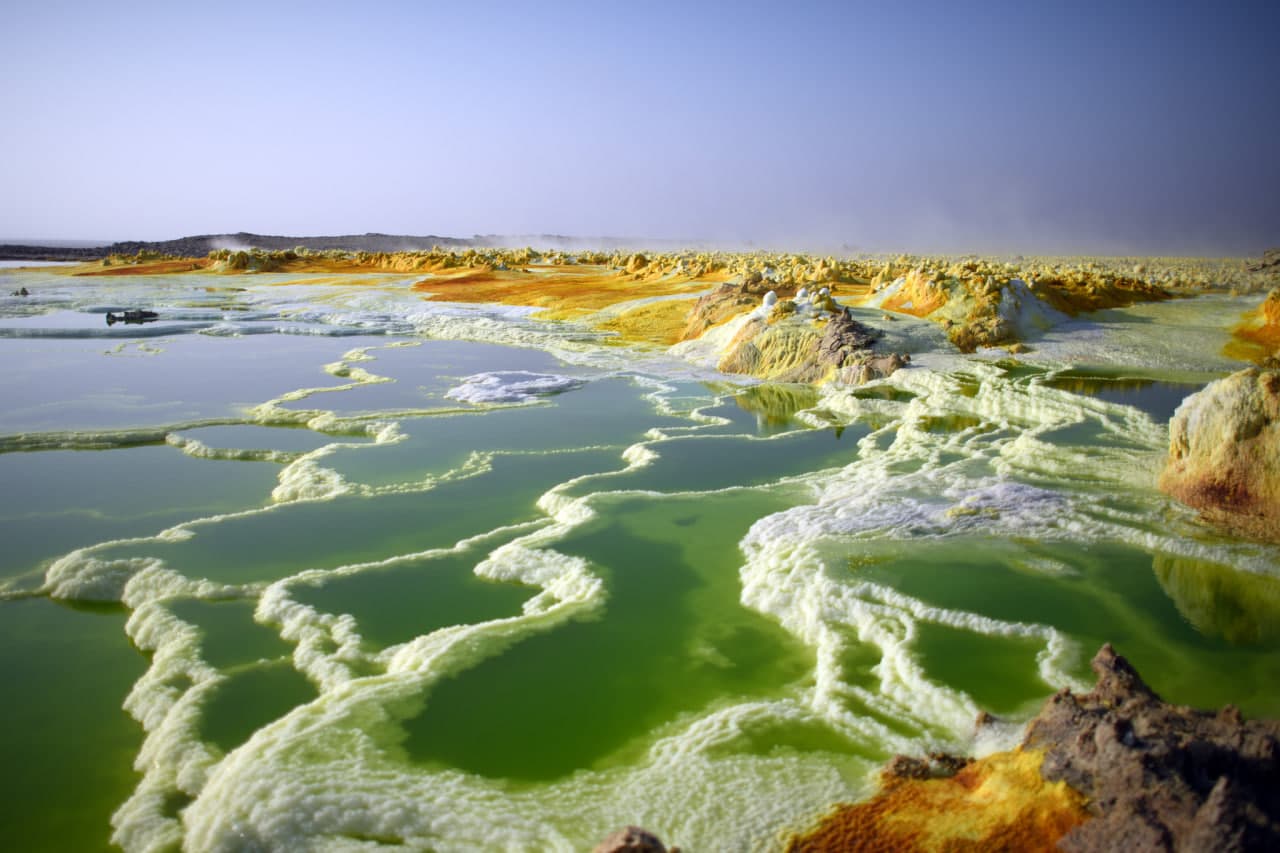 Yellow & Green Brine Pools
